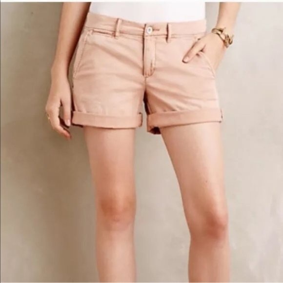Anthropologie Pilcro Hypen Coral Shorts - Picture 1 of 6